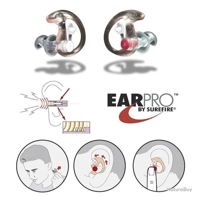 BOUCHON D OREILLE ANTI BRUIT EP3 - Taille M 3 BOUCHON D OREILLE ANTI BRUIT EP3 - Taille M