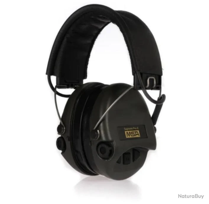 CASQUE ANTI-BRUIT ÉLECTRONIQUE MSA SUPRÊME PRO-X VERT 3 CASQUE ANTI-BRUIT ÉLECTRONIQUE MSA SUPRÊME PRO-X VERT