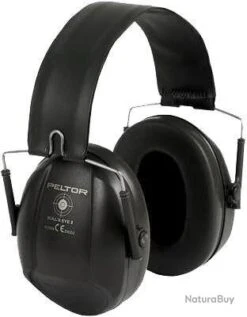 CASQUE PELTOR BULL'EYE I NOIR AVEC SERRE-TETE PLIABLE. Lot De 3 Casques.