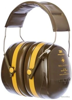 Peltor Casque Moderne Antibruit 3M Vert Avec Coquilles Profilées Peu Encombrantes