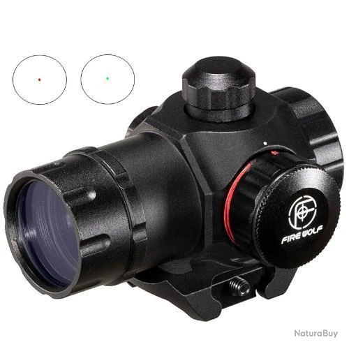 Fire Wolf 1x22 Red Dot Viseur Point Rouge Lunette De Visée Optique Rail 20mm Pour La Chasse Neuf 3 Fire Wolf 1x22 Red Dot Viseur Point Rouge Lunette De Visée Optique Rail 20mm Pour La Chasse Neuf