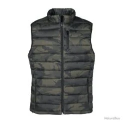 GILET MATELASSE PERCUSSION TREK CAMO KAKI - TAILLE L
