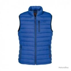 Gilet Trekking Matelassé Bleu Percussion