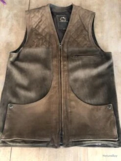 Gilet De Chasse Cuir Club Interchasse