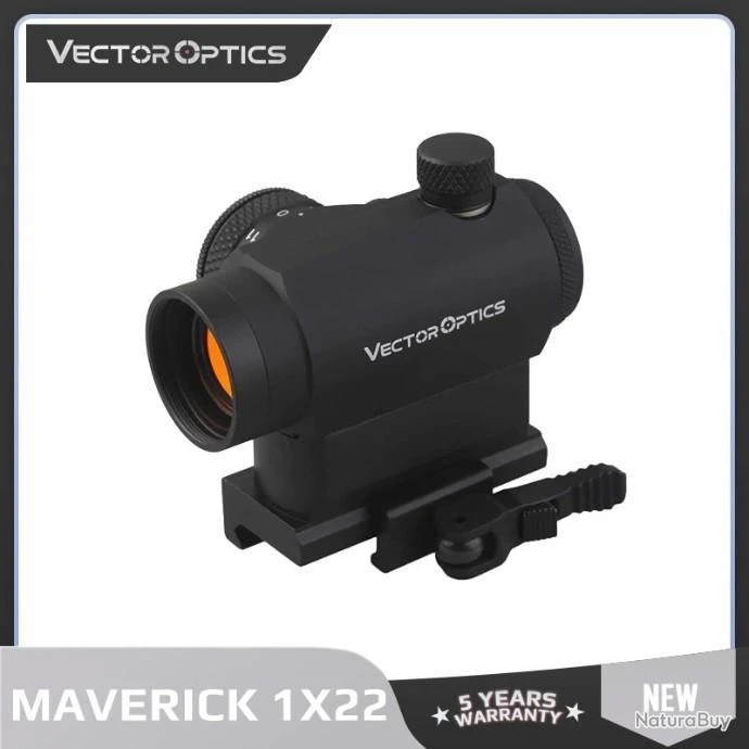 Vector Optics Maverick 1x22 Red Dot 3MOA Sight, Vision Nocturne LIVRAISON GRATUITE !! 3 Vector Optics Maverick 1x22 Red Dot 3MOA Sight, Vision Nocturne LIVRAISON GRATUITE !!