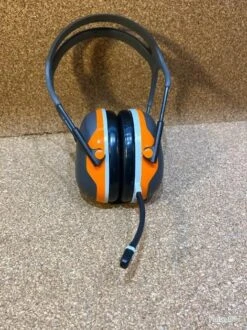 Casque Anti Bruit Peltor Avec Oreillette Bluetooth 3M X4A Orange Fluo