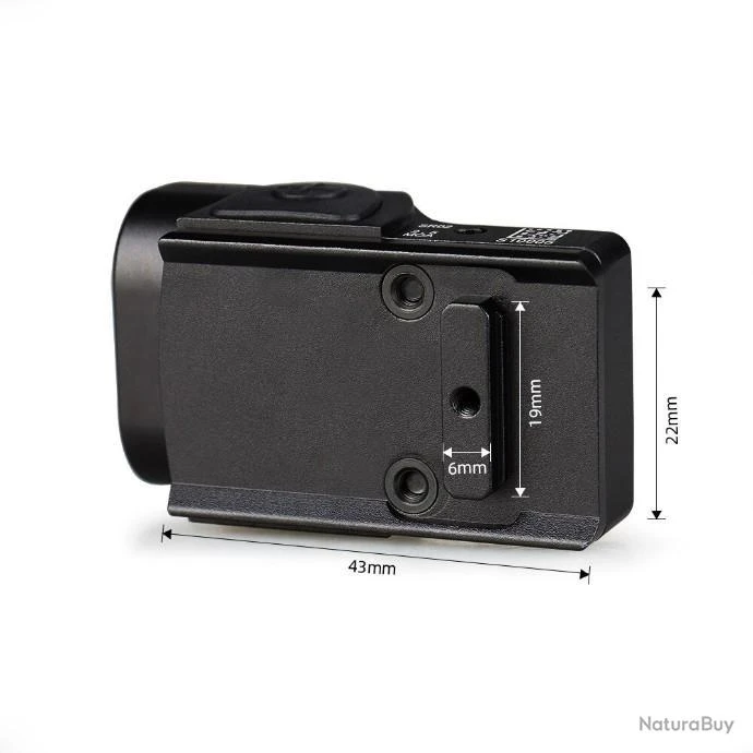 FLY SHARK -Mini RMR SRO Red Dot Scope Sight 2.5 Moa, LIVRAISON GRATUITE!! 4 FLY SHARK -Mini RMR SRO Red Dot Scope Sight 2.5 Moa, LIVRAISON GRATUITE!! – Image 2