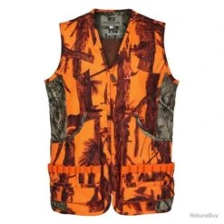 GILET DE CHASSE PERCUSSION PALOMBE ORANGE TAILLE 3XL