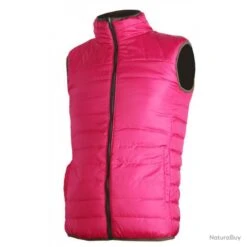 GILET FEMME ROSE/MARRON T XS -Chasse Offres Boutique 00002 GILET FEMME ROSE MARRON