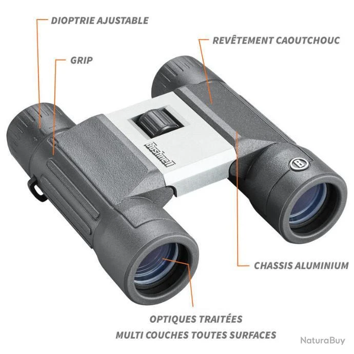Jumelles Bushnell PowerView 2 10x25 Mm 4 Jumelles Bushnell PowerView 2 10x25 Mm – Image 2