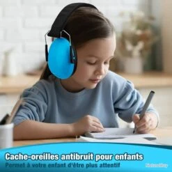 Lot De X2 Casque Anti-bruit Enfant Protection Auditive Feux D'artifices Concert Autisme BLEU -Chasse Offres Boutique 00002 Lot de x2 Casque anti bruit enfant Protection auditive Feux d artifices Concert Autisme BLEU