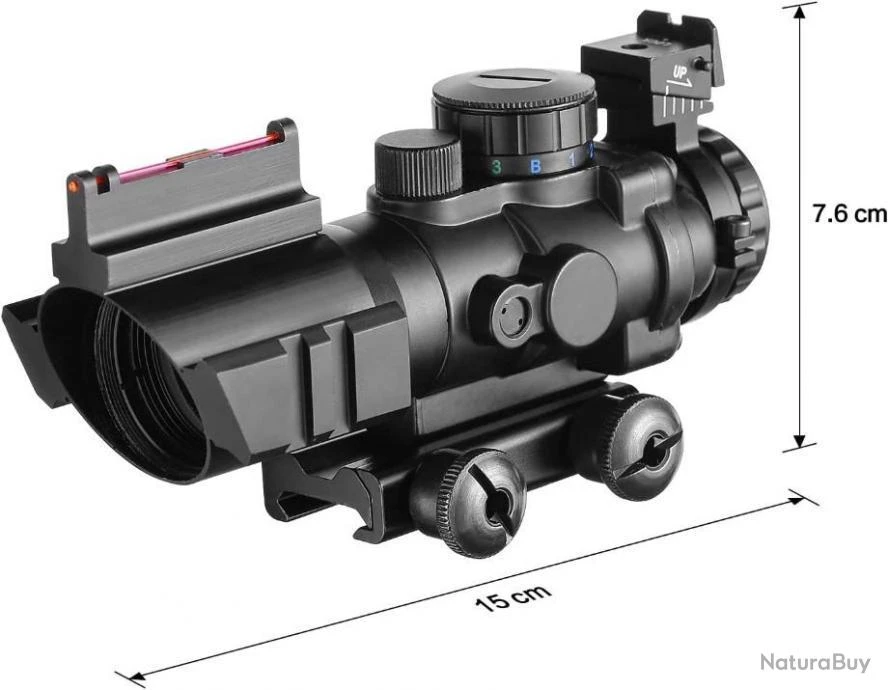 Point Rouge Tactique 4x32 Pour Rail 20 Mm - Triple Illumination - LIVRAISON GRATUITE ET RAPIDE 4 Point Rouge Tactique 4x32 Pour Rail 20 Mm - Triple Illumination - LIVRAISON GRATUITE ET RAPIDE – Image 2