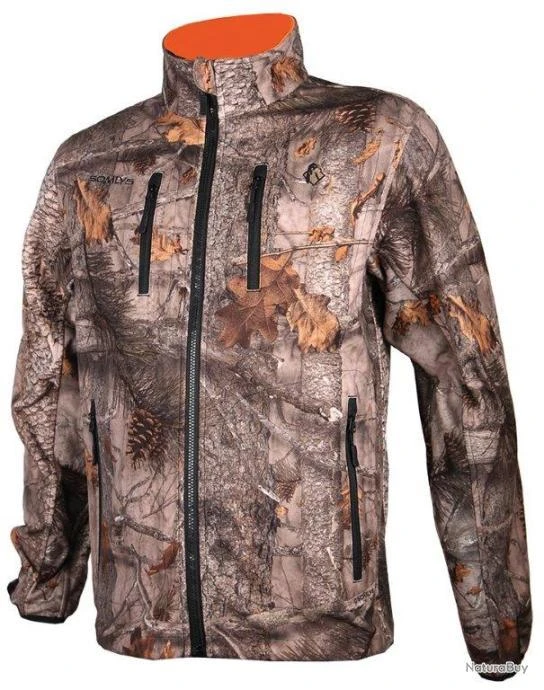 Veste Polaire Réversible Somlys 486 Camo Orange Camo 3DX 4 Veste Polaire Réversible Somlys 486 Camo Orange Camo 3DX – Image 2