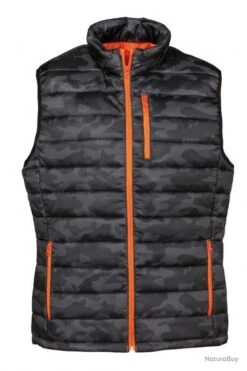 Gilet Matelassé Camo Gris Trek Percussion