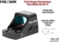 Point Rouge Panoramique HOLOSUN HS507K - Pour Glock MOS 14 Point Rouge Panoramique HOLOSUN HS507K - Pour Glock MOS -Chasse Offres Boutique 00003 Point Rouge Panoramique HOLOSUN HS507K Pour Glock MOS