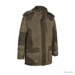 NOUVELLE VESTE A DOUBLURE POLAIRE PERCUSSION GRAND NORD - Kaki - TAILLE 3 XXXL