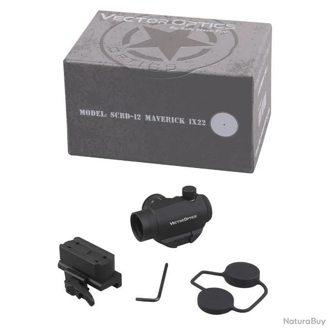 Vector Optics Maverick 1x22 Red Dot 3MOA Sight, Vision Nocturne LIVRAISON GRATUITE !! 5 Vector Optics Maverick 1x22 Red Dot 3MOA Sight, Vision Nocturne LIVRAISON GRATUITE !! – Image 3