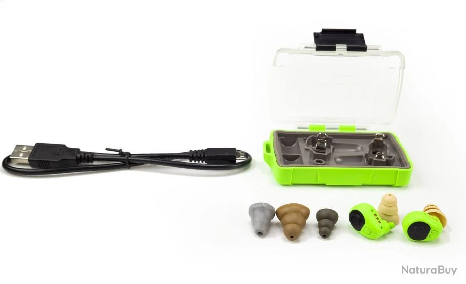 Bouchons Electroniques Anti Bruit Peltor EEP100 Vert 4 Bouchons Electroniques Anti Bruit Peltor EEP100 Vert – Image 2