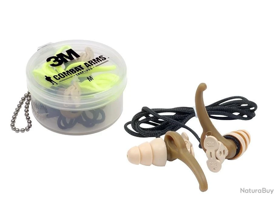3 Paires De Bouchons Anti Bruits - Bouchons De Tir - Tir, Combat, Marque 3M 5 3 Paires De Bouchons Anti Bruits - Bouchons De Tir - Tir, Combat, Marque 3M – Image 3