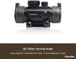 Lunette De Visée Pour Fusil à Réflexes De 30 Mm Viseur Point Rouge & Vert Couvercle D'objectif -Chasse Offres Boutique 00005 Lunette de Visee pour Fusil a Reflexes de 30 mm Viseur Point Rouge Vert Couvercle d objectif