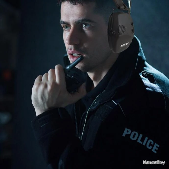 Casque Anti-bruit électronique 22dB Zohan Marron 8 Casque Anti-bruit électronique 22dB Zohan Marron – Image 6