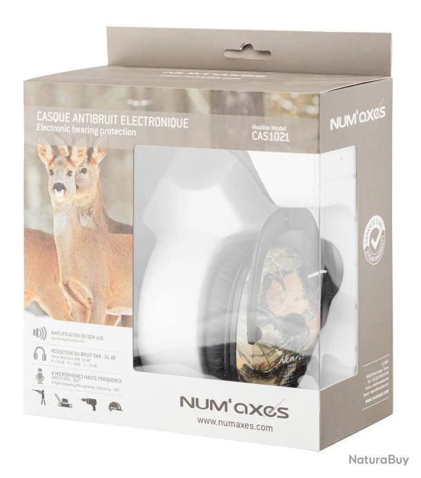Casque Antibruit électronique Num'Axes CAS1021 Camo - NUM'AXES - Casque Antibruit électro. CAS1034 C 5 Casque Antibruit électronique Num'Axes CAS1021 Camo - NUM'AXES - Casque Antibruit électro. CAS1034 C – Image 3