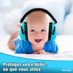 Lot De X2 Casque Anti-bruit Enfant Protection Auditive Feux D'artifices Concert Autisme BLEU -Chasse Offres Boutique 00006 Lot de x2 Casque anti bruit enfant Protection auditive Feux d artifices Concert Autisme BLEU