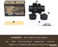 Lunette De Visée Pour Fusil à Réflexes De 30 Mm Viseur Point Rouge & Vert Couvercle D'objectif -Chasse Offres Boutique 00006 Lunette de Visee pour Fusil a Reflexes de 30 mm Viseur Point Rouge Vert Couvercle d objectif