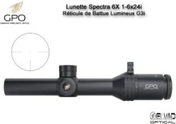 Lunette Chasse GPO SPECTRA 6X 1-6x24i - Réticule Lumineux G3i Drive 8 Lunette Chasse GPO SPECTRA 6X 1-6x24i - Réticule Lumineux G3i Drive -Chasse Offres Boutique 00007 Lunette Chasse GPO SPECTRA 6X 1 6x24i Reticule Lumineux G3i