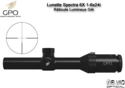 Lunette Chasse GPO SPECTRA 6X 1-6x24i - Réticule Lumineux G4i Par Fibre Optique 8 Lunette Chasse GPO SPECTRA 6X 1-6x24i - Réticule Lumineux G4i Par Fibre Optique -Chasse Offres Boutique 00007 Lunette Chasse GPO SPECTRA 6X 1 6x24i Reticule Lumineux G4i par Fibre Optique