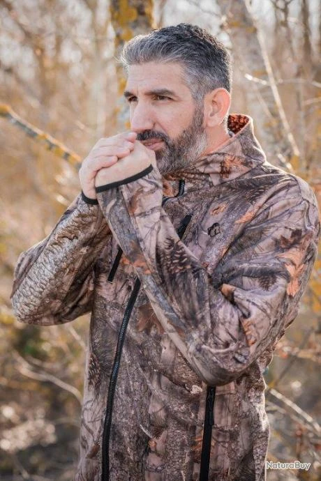 Veste Polaire Réversible Somlys 486 Camo Orange Camo 3DX 9 Veste Polaire Réversible Somlys 486 Camo Orange Camo 3DX – Image 7