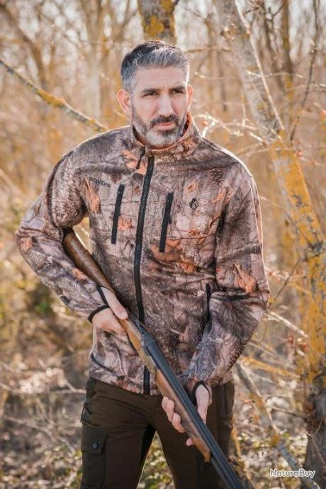 Veste Polaire Réversible Somlys 486 Camo Orange Camo 3DX 10 Veste Polaire Réversible Somlys 486 Camo Orange Camo 3DX – Image 8