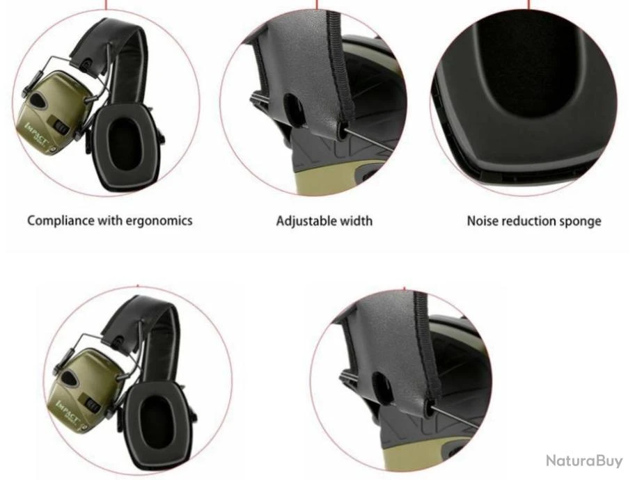 Casque Anti-Bruit électronique IMPACT SPORT Coloris NOIR....1 Euro 11 Casque Anti-Bruit électronique IMPACT SPORT Coloris NOIR....1 Euro – Image 9