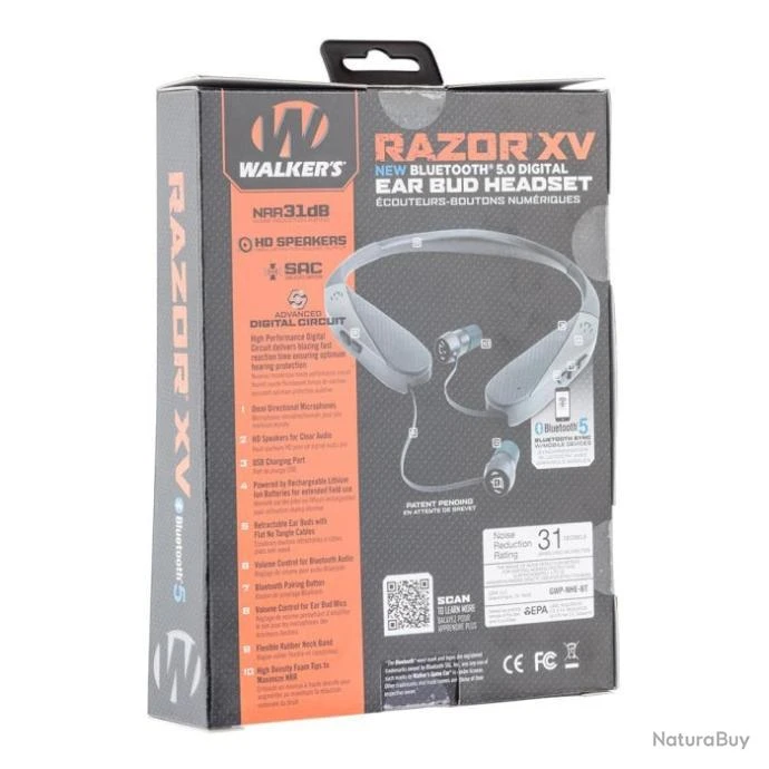 Oreillettes Electroniques Walker's Razor XV 4 Oreillettes Electroniques Walker's Razor XV – Image 2