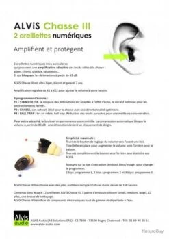Oreillettes Alvis Chasse III -Chasse Offres Boutique 00011 Oreillettes Alvis Chasse III