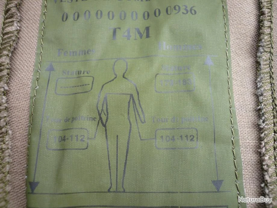 VESTE Chasse T3 TREILLIS FELIN 4M / FELIN T3 / VESTE T3 Taille 4M : Neuf Armée 13 VESTE Chasse T3 TREILLIS FELIN 4M / FELIN T3 / VESTE T3 Taille 4M : Neuf Armée – Image 11