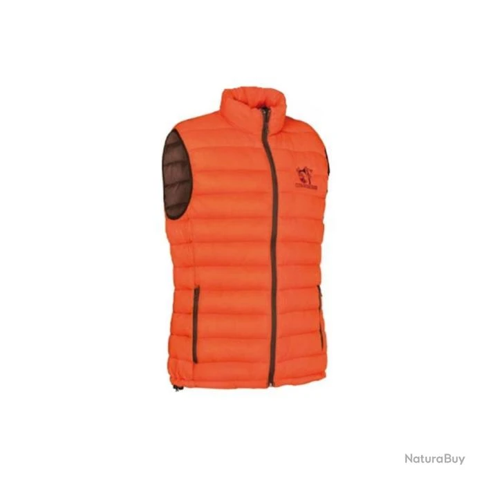 Gilet De Chasse Matelassé Club Interchasse Philibert Sans Broderie - 2X / Marron 5 Gilet De Chasse Matelassé Club Interchasse Philibert Sans Broderie - 2X / Marron – Image 3