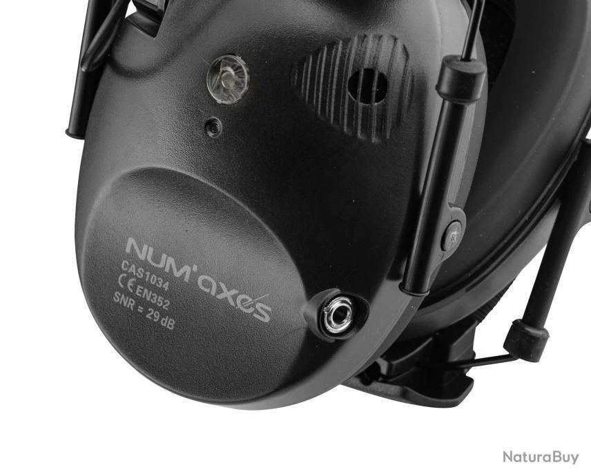 NUM'AXES - Casque Antibruit électro. CAS1034 Noir (livré Sans Piles) 8 NUM'AXES - Casque Antibruit électro. CAS1034 Noir (livré Sans Piles) – Image 6