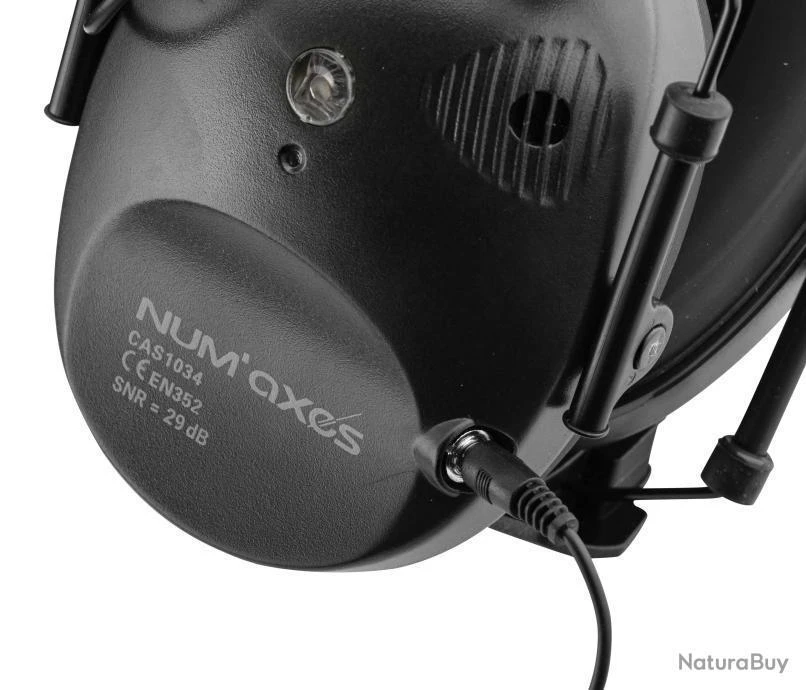 NUM'AXES - Casque Antibruit électro. CAS1034 Noir (livré Sans Piles) 9 NUM'AXES - Casque Antibruit électro. CAS1034 Noir (livré Sans Piles) – Image 7